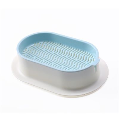 AVIMYA 1Pcs New Pet Cat Sprout Dish Growing Pot Hydroponic Plant Cat Grass Germination Digestion Starter Dish Greenhouse Grow Box (Color : Blue)