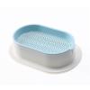 AVIMYA 1Pcs New Pet Cat Sprout Dish Growing Pot Hydroponic Plant Cat Grass Germination Digestion Starter Dish Greenhouse Grow Box (Color : Blue) view 1