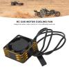 PenRux RC Car Motor Cooling Fan for Most RC Model Cars, 25x25mm Aluminum Alloy Lightweight Brushless ESC High Speed Heat Dissipation Fan (Gold) view 2