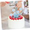 OFFSCH 5pcs Stroller Cake Toppers for Shower Birthday Party Decorations Cute Car Bottle Flags for Creating Fun Atmosphere at Celebrations view 3