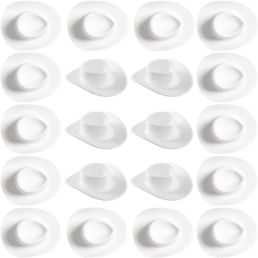100 Pieces Plastic Mini Cowboy Hat