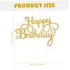 10pcs Cake Decor Cake Inserts Happy Birthday Toppers Acrylic Dessert Topper Cupcake Topper Decoration Happy Birthday Cake Cards Cake Decor Insert Card Paper Style view 4