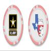 TigerTail Sports Personalized Corporate Logo Poker Chips - Upload Front and Back Logo Images - Official Size and Weight (Pink Chips) view 1