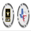 TigerTail Sports Personalized Corporate Logo Poker Chips - Upload Front and Back Logo Images - Official Size and Weight (Gray Chips) view 1