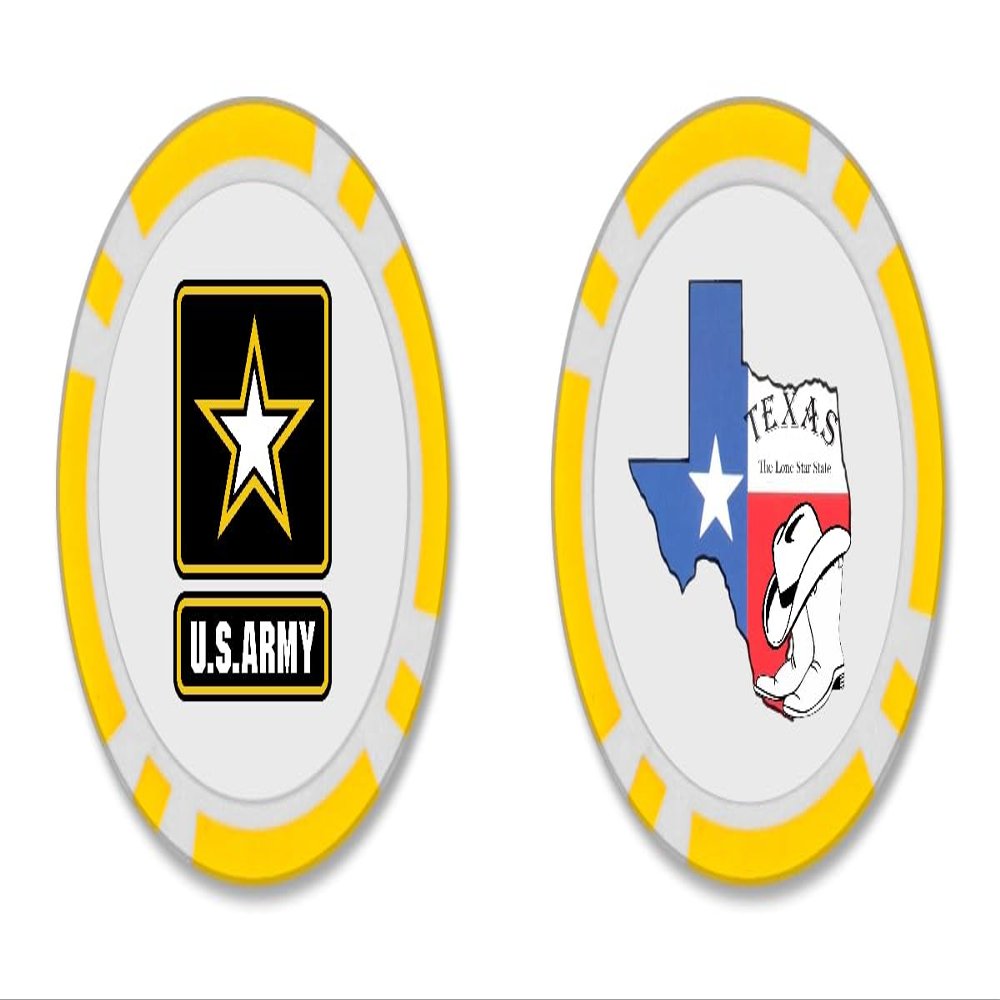 TigerTail Sports Personalized Corporate Logo Poker Chips - Upload Front and Back Logo Images - Official Size and Weight (Yellow Chips)