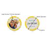 TigerTail Sports Personalized Corporate Logo Poker Chips - Upload Front and Back Logo Images - Official Size and Weight (Yellow Chips) view 4