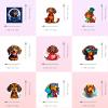 100 Pcs Dachshund Stickers for Teens,Adults Waterproof Funny Weiner Dog Stickers for Computer Phone Water Bottle Bike Luggage Guitar view 4