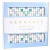 WS Game Company Scrabble Bianco Edition with Rotating Wooden Board, Raised Tile Grid, Word Games for 2-4 Players (Ages 8+) view 1