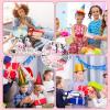 Fumete 122 Pcs Cow Party Favors Decorations Include Cow Print Silicone Bracelets Stickers Keychains Necklaces Gifts Bags Cartoon Sticker for Theme Party Favors view 4