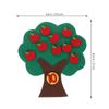 ibasenice Felt Number Apple Tree, Non-Woven Number Apple Tree Math Educational Toy for Toddlers Preschool Counting Game Digital Matching Felt Math Playboard 10.6X9.4 Inches view 3