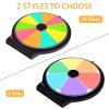 Hooomyai 10" Tabletop Mini Spinning Prize Wheel with Plastic Base Stand, Spinner Double Side Surfaces, Spin Wheel with Dry Erase Markers and Eraser for Fortune Game Trade Show Carnival Party view 3