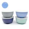 Elk and Friends Stainless Steel Bowls with Silicone Sleeve for Babies & Toddlers | Lids Included | Stay Put Suction | Cereal & Snack Bowls | 4 Pack view 1