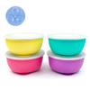 Elk and Friends Stainless Steel Bowls with Silicone Sleeve for Babies & Toddlers | Lids Included | Stay Put Suction | Cereal & Snack Bowls | 4 Pack view 1