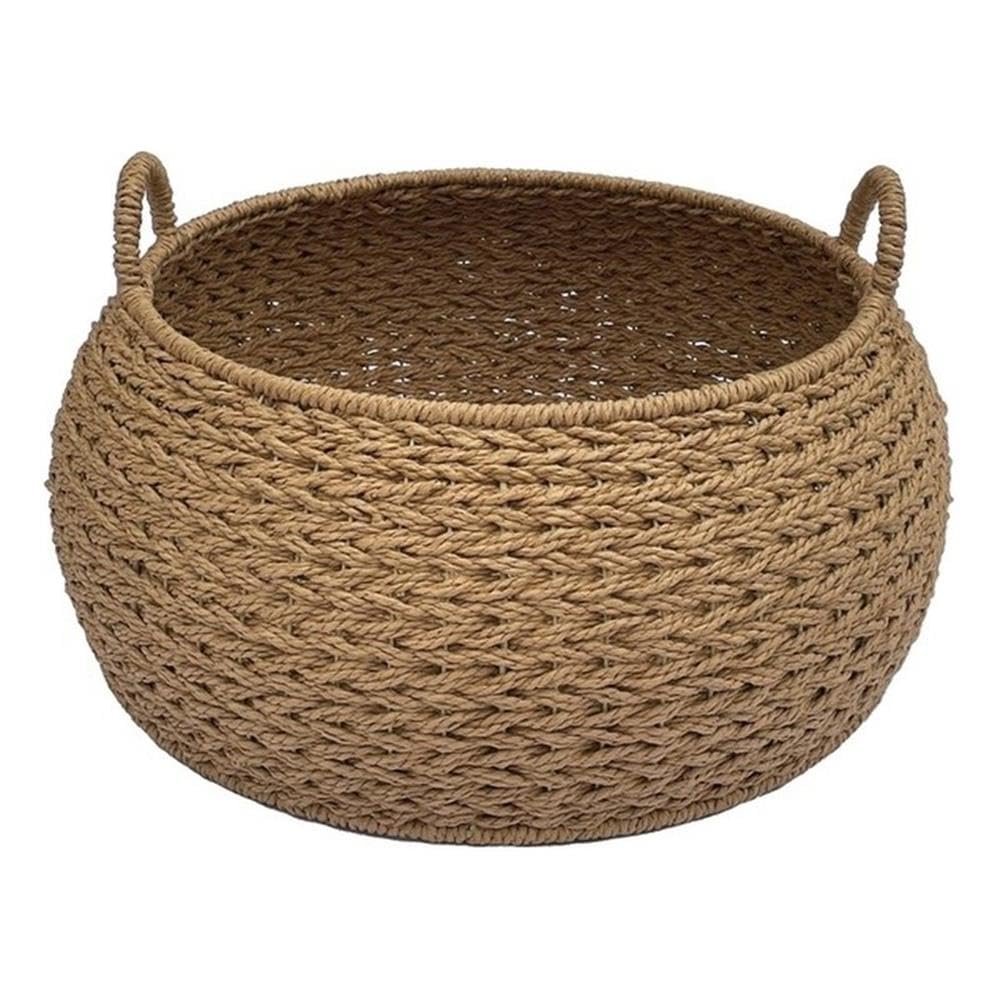 ELE LIGHT & DECOR Woven Decorative Boho Storage Basket