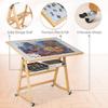 LAVIEVERT 1500 Piece Tilting Puzzle Table with Legs & Cover Mat, Adjustable Jigsaw Puzzle Board Easel with Storage, Portable Wooden Table with 4 Wheels for Adults, Great Assistant for Mom & Elderly view 3