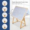 LAVIEVERT 1500 Piece Tilting Puzzle Table with Legs & Cover Mat, Adjustable Jigsaw Puzzle Board Easel with Storage, Portable Wooden Table with 4 Wheels for Adults, Great Assistant for Mom & Elderly view 4