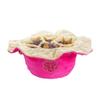 KSNDie Large Dice Bags with Pockets Pink Storage Bag D20 Logo for DND RPG Game Dices (with 1lb Random DND Dice) view 3