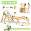 aiwo 7-in-1 Pikler Triangle Set Toddler Climbing Toys Indoor, Montessori Baby Climbing Gym, Climbing Set for Toddlers 1-3 Jungle Gym view 2