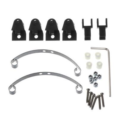 BrewJa Steel Leaf Spring Suspension Set Compatible with WPL B14 B16 B24 B36 Ural Q60 Q61 Q62 Q63 Q64 4X4 6X6 Truck & Crawer (Color : Black)