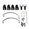 BrewJa Steel Leaf Spring Suspension Set Compatible with WPL B14 B16 B24 B36 Ural Q60 Q61 Q62 Q63 Q64 4X4 6X6 Truck & Crawer (Color : Black) view 1