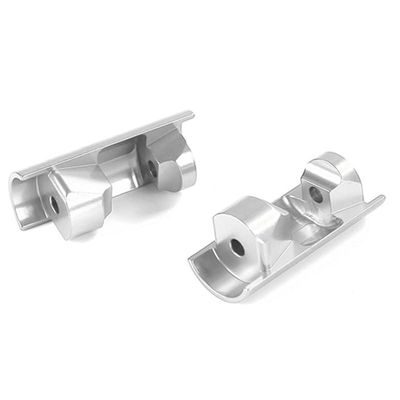 BrewJa CNC Metal 6Mm/8Mm Absorb Shock Lower Protective Shell Compatible with 1/5 HPI ROVAN KM Baja 5B 5T 5B 5SC RC CAR Toys Parts (Color : Silver)