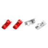 BrewJa CNC Metal 6Mm/8Mm Absorb Shock Lower Protective Shell Compatible with 1/5 HPI ROVAN KM Baja 5B 5T 5B 5SC RC CAR Toys Parts (Color : Silver) view 4