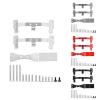 BrewJa Metal Link Rod Mount Base and Axle Up Servo Bracket Mount Compatible with WPL C14 C24 C34 C44 C54 1/16 RC Car Upgrade Parts (Color : Grey) view 3