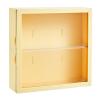 Wall Mounted Showcase Blind Box Figures Display Case Handicraft Storage Display Rack Dust Proof Doll Toy Storage Blind Box(Butter Yellow) view 1