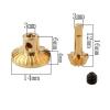 DAYUDDRICAR 1:16 RC Climbing Off-Road Car Metal Front and Rear Main/Driven Gear Replacement for WPL-C34 1/16 RC Car Accessories view 4