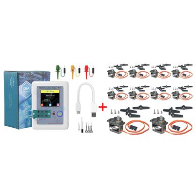 10PCS MG90S 9g Micro Servo Metal Gear Motor Small Mini Servos for RC Robot Arm Helicopter Airplane Car Boat Controls with Cable for Arduino Project