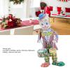 Luqeeg Retro Clockwork Clown Toy with Drumming Action - Tinplate, Handcrafted, Easy, Multi Functionality, Great Gift Choice for Desktop Decoration, Ornament, Party Favor view 3