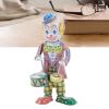 Luqeeg Retro Clockwork Clown Toy with Drumming Action - Tinplate, Handcrafted, Easy, Multi Functionality, Great Gift Choice for Desktop Decoration, Ornament, Party Favor view 4