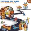 BINZKBB Magnetic Tiles Building Blocks,Lighted 3D Clear Educational STEM Construction Set,Preschool Sensory Magnet Dinosaur Creativity Toys for Kids Age 3 4 5 6 8+ Years Old Girls Boys Toddlers view 4