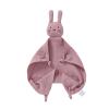 okdiy Organic Cotton Bunny Loveys for Babies,Newborn Baby Lovey Security Blanket,Lovies for Babies New Born Baby Unique Neutral Gifts Boys and Girls (Bunny-Baby Pink) view 1