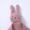 okdiy Organic Cotton Bunny Loveys for Babies,Newborn Baby Lovey Security Blanket,Lovies for Babies New Born Baby Unique Neutral Gifts Boys and Girls (Bunny-Baby Pink) view 4