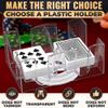 Canasta Card Holder - 6 Deck Plastic Revolving Card Game Holder Playing Cards Tray Rotating 360 Organizes Multiple Decks for Canasta, Poker and More | Lightweight, Durable with Smooth Rotation view 3
