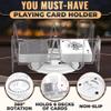 Canasta Card Holder - 6 Deck Plastic Revolving Card Game Holder Playing Cards Tray Rotating 360 Organizes Multiple Decks for Canasta, Poker and More | Lightweight, Durable with Smooth Rotation view 4