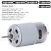 Pilipane DC Brushed Motor, DC Brushed Motor Copper Coil Stainless Steel Body Large Torsion 19 Gear Motor for Children's Electric Vehicle(4) view 2