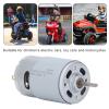 Pilipane DC Brushed Motor, DC Brushed Motor Copper Coil Stainless Steel Body Large Torsion 19 Gear Motor for Children's Electric Vehicle(4) view 3
