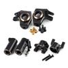 AMK 178g SCX10 II Brass Upgrades Kit C Hub Caster Blocks Steering Knuckles Clamping Lockouts for Front Axle for 1/10 RC Crawler Axial SCX10 AR44 Front Axle Counter Weights view 1