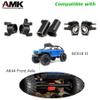 AMK 178g SCX10 II Brass Upgrades Kit C Hub Caster Blocks Steering Knuckles Clamping Lockouts for Front Axle for 1/10 RC Crawler Axial SCX10 AR44 Front Axle Counter Weights view 2