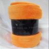 Reversible Unisex Baby & Toodler Throw Fleece Blanket for Crib/Stroller/Baby Bed (Orange) view 2