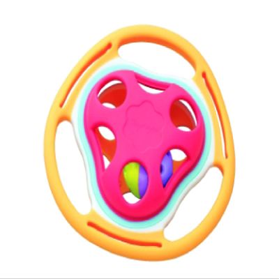 BaBeloved Bell Rattle Baby Teething Toys Multiple Sensory Montessori Baby Teether Toys Soft Food-Grade Teethers for Babies Rattling Teething Relief, Chew Toy for Babies 0-12 Months, BPA Free