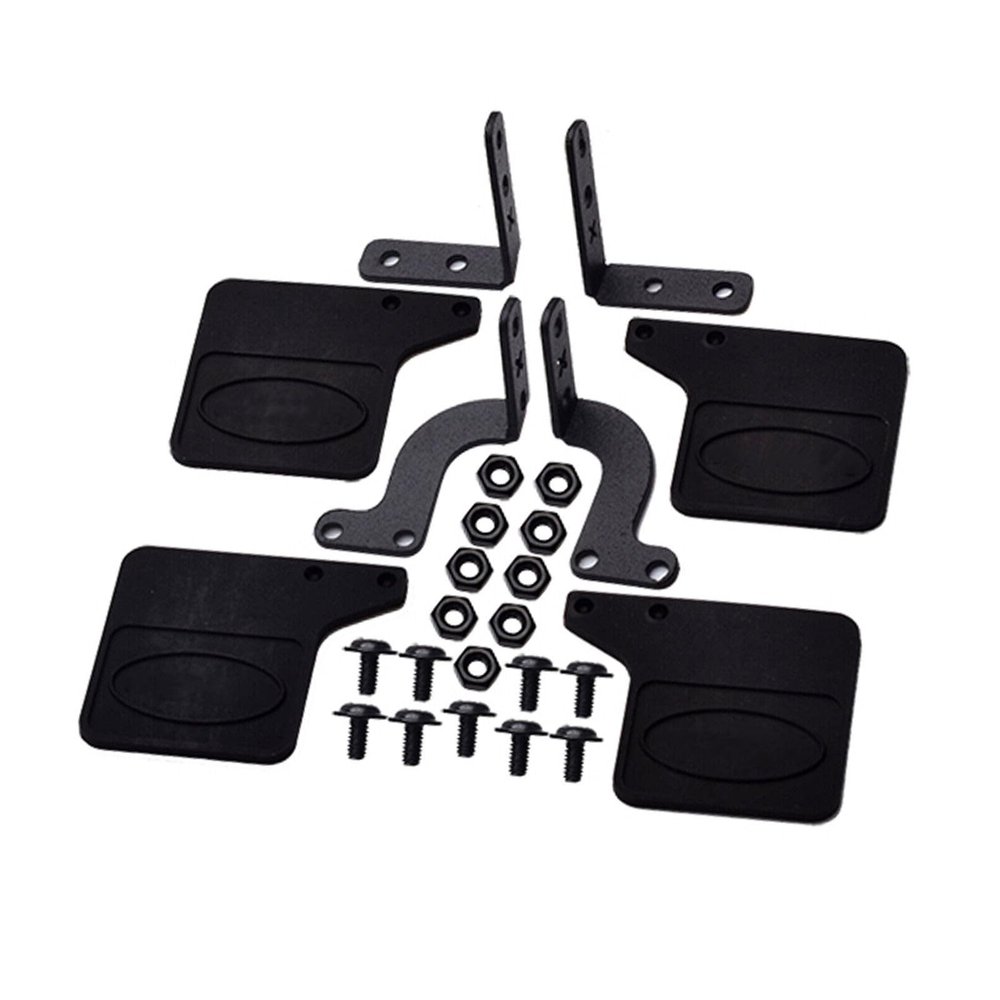 1/18 Scale Rubber Mudguard+Metal Fixing Bracket Set for TRAXXAS 1/18 TRX-4M RC Car Repairing
