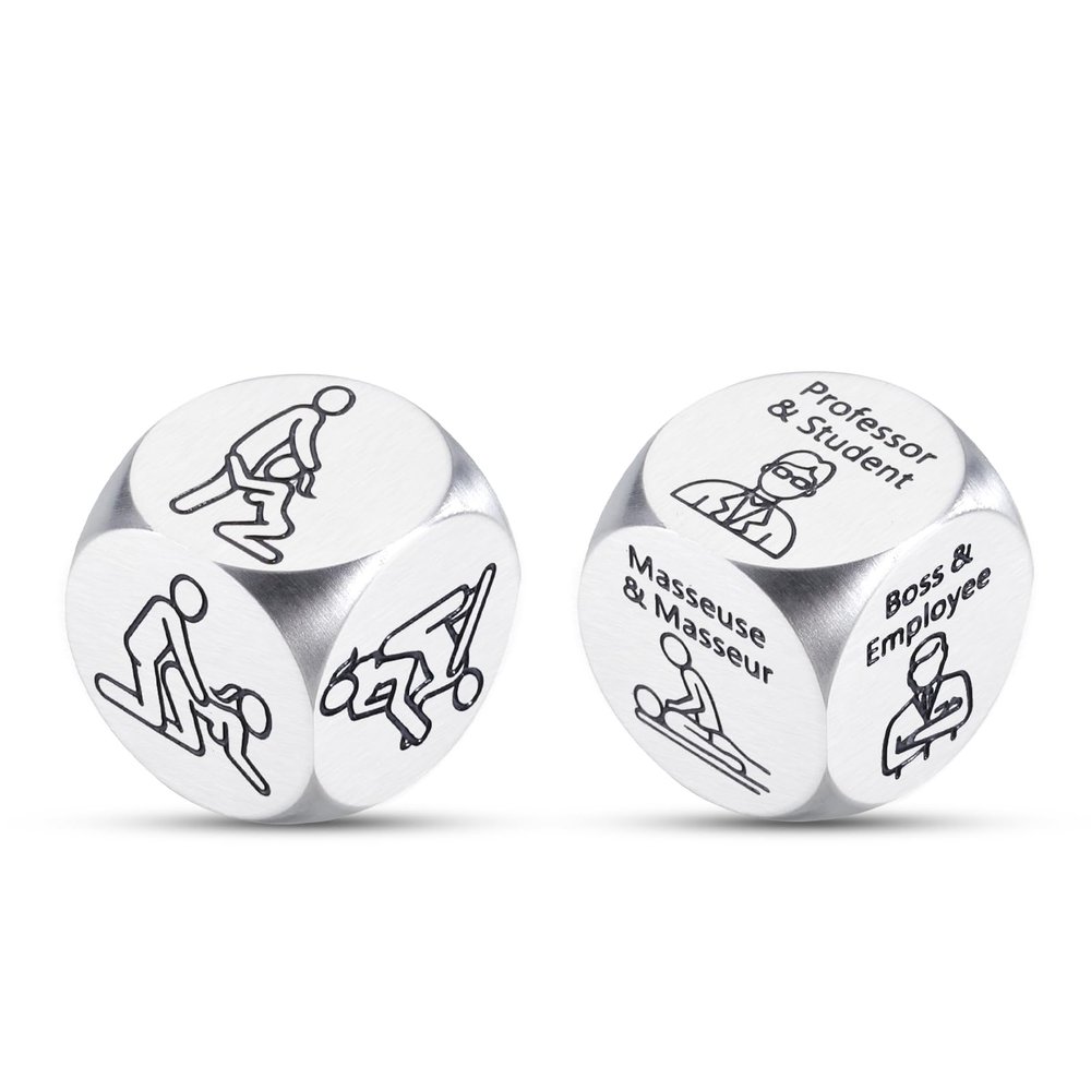 Anniversary Wedding Gifts for Women Men Bridal Shower Gifts Dice for Women Husband Wife ouple Anniversary Steel Gift for Men Date Night Dice for Girlfriend Boyfriend Valentines Gifts for Her Him