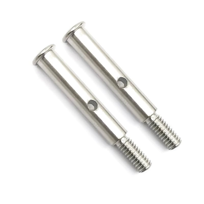 2pcs Steel Front Axles Compatible with 1/10 Traxxas Slash 2WD Rustler VXL Stampede Replacement of 3637