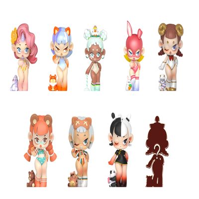 52TOYS BLINDBOX PIQIQI Series Little Monster 8 Pack Box