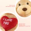 BENINY Giant Teddy Bear 52", Big Stuffed Animal with Heart, Large Brown Stuffed Bear Plush Toys for Kids, I Love You Valentines Gift for Girlfriend Wedding view 3