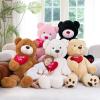 BENINY Giant Teddy Bear 52", Big Stuffed Animal with Heart, Large Brown Stuffed Bear Plush Toys for Kids, I Love You Valentines Gift for Girlfriend Wedding view 4