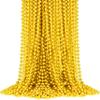 OCTERIC 60 Pack Mardi Gras Beads Bulk, Gold Metallic Mardi Gras Beads,33 Inch-Long Carnival Necklaces Accessories for Parade Throws Party Decorations Supplies Favors view 1